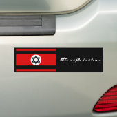 #FreePalestine Bumpersticker (Op auto)