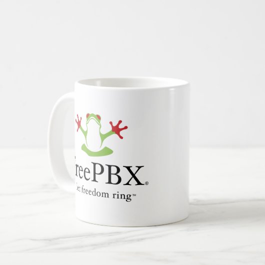 FreePBX-Logo (Klassieke Mok) Koffiemok (Voorkant links)