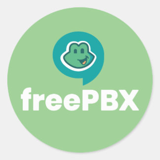 FreePBX Logo Kleur Stickers
