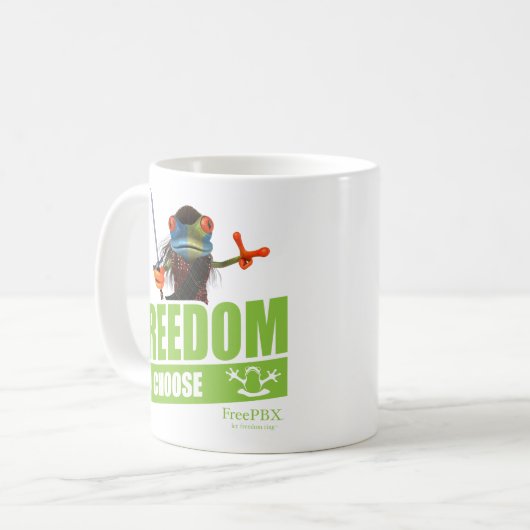 FreePBX-vrijheid om Mok te kiezen (Voorkant links)