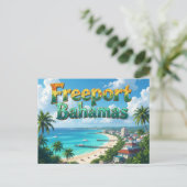 Freeport bahamas dromen briefkaart (Staand voorkant)