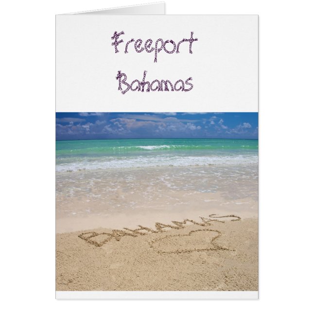 Freeport Bahamas-Kaart (Voorkant)