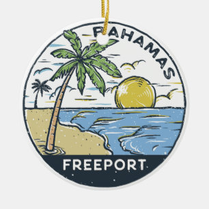 Freeport Bahamas  Keramisch Ornament