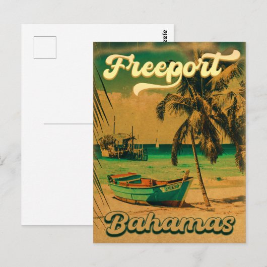 Freeport Bahamas  Souvenirs 80's Briefkaart (Voorkant / Achterkant)