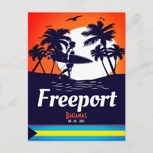Freeport Bahamas Souvenirs Briefkaart (Voorkant)