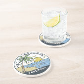 Freeport Bahamas  Zandsteen Onderzetter (Zijkant)