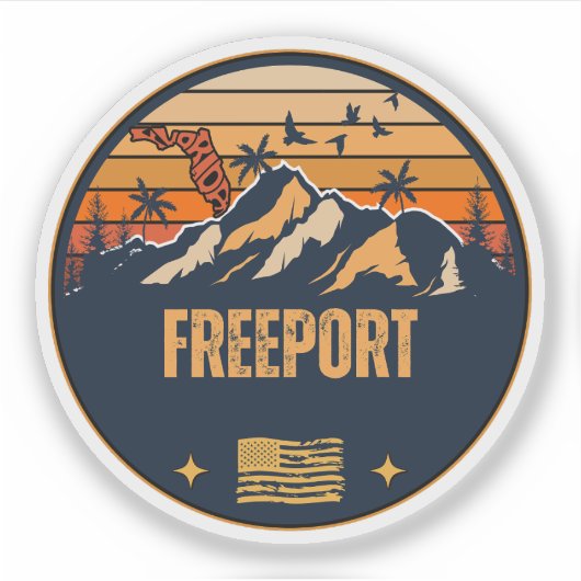 Freeport, Florida  Sticker (Voorkant)
