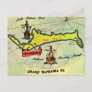 Freeport Grand Bahama Ansichtkaart Briefkaart