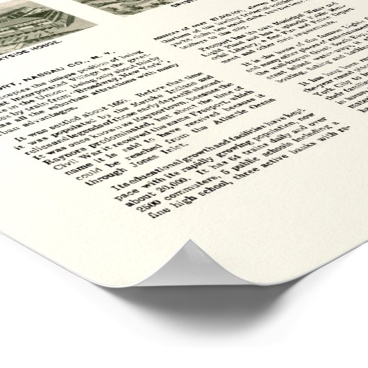 Freeport, NY Panoramic Map - 1925 Poster (Hoek)