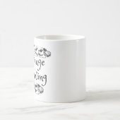 Freerange Ouderschap met Chick Outline Design Koffiemok (Center)