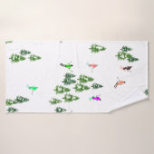 Freeride Alpiene Skiers Illustratie Partij Badhanddoek (Badhanddoek)