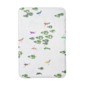 Freeride Alpiene Skiers Illustratie Partij Badmat (Voorkant Verticaal)