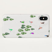 Freeride Alpiene Skiers Illustratie Partij Case-Mate iPhone Case (Achterkant (horizontaal))