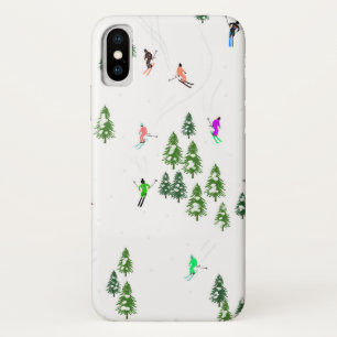 Freeride Alpiene Skiers Illustratie Partij Case-Mate iPhone Case