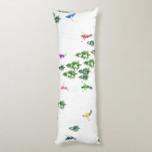 Freeride Alpiene Skiers Illustratie Partij Lichaamskussen (Achterkant (Verticaal))