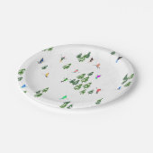 Freeride Alpiene Skiers Illustratie Partij Papieren Bordje (Gekanteld)