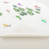 Freeride Alpiene Skiers Illustratie Partij Sherpa Deken (3/4)