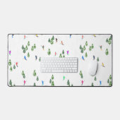 Freeride Alpiene Skiers Skiing Illustratie Ski Bureaumat (Keyboard & Muis)