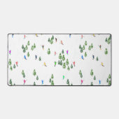 Freeride Alpiene Skiers Skiing Illustratie Ski Bureaumat (Voorkant)