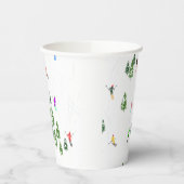 Freeride Alpiene Skiers Skiing Ski Skis Art Party Papieren Bekers (Links)