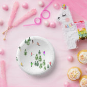 Freeride Alpiene Skiers Skiing Ski Skis Art Party Papieren Kommen (Feest)