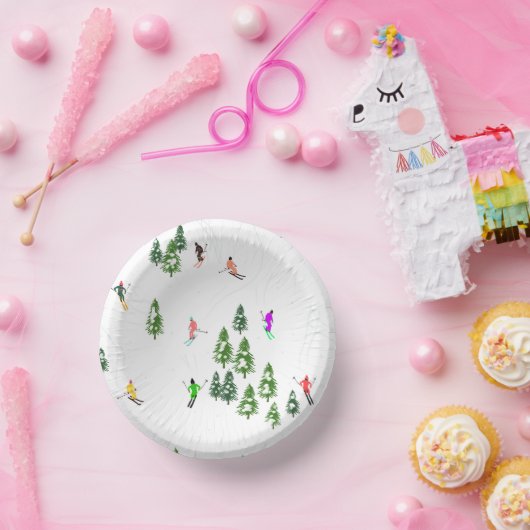 Freeride Alpiene Skiers Skiing Ski Skis Art Party Papieren Kommen (Feest)