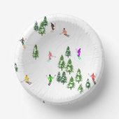 Freeride Alpiene Skiers Skiing Ski Skis Art Party Papieren Kommen (Voorkant)