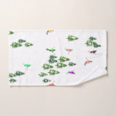 Freeride Alpine Skiers Skiing Illustratie Ski Bad Handdoek (Handdoek)