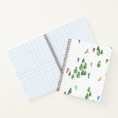 Freeride Alpine Skiers Skiing Illustratie Ski Notitieboek (Binnen)