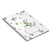 Freeride Alpine Skiers Skiing Name Sticker Notitieboek (Rechterzijde)