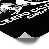 Freeride skiën cerro catedral argentina poster (Hoek)