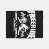 Freeride-skiën Cerro Catedral Argentinië  Fleece Deken (Voorkant (Horizontaal))