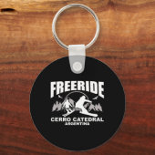 Freeride skiën Cerro Catedral Argentinië  Sleutelhanger (Voorkant)