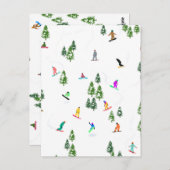 Freeride Snowboard Snowboarder Snowboarding Briefkaart (Voorkant / Achterkant)