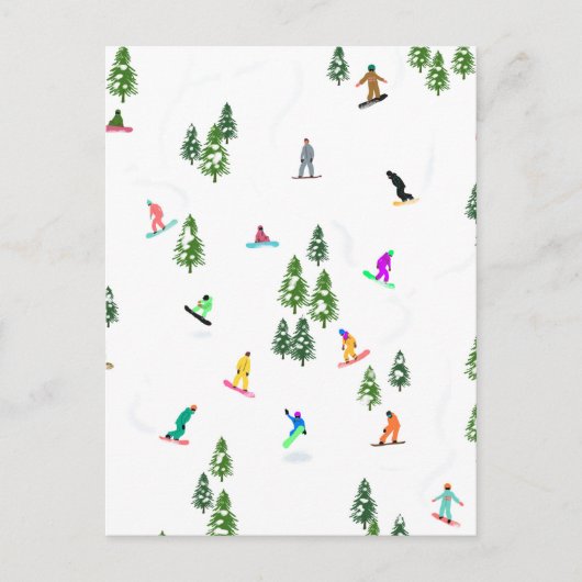 Freeride Snowboard Snowboarder Snowboarding Briefkaart (Voorkant)