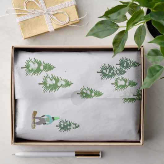 Freeride Snowboard Snowboarder Snowboarding Tissuepapier (Geschenk)