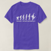 Freeride Snowboarder Evolutie van Freeride Snowboa T-shirt (Design voorkant)