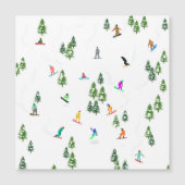 Freeride Snowboarder Snowboarding Illustratie (Voorkant)