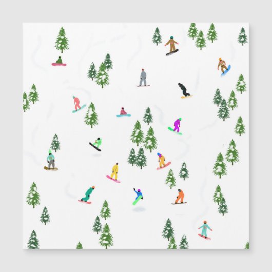 Freeride Snowboarder Snowboarding Illustratie (Voorkant)
