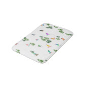 Freeride Snowboarder Snowboarding Illustratie Badmat (Gekanteld)