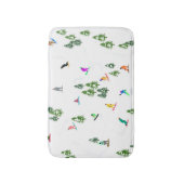 Freeride Snowboarder Snowboarding Illustratie Badmat (Voorkant Verticaal)