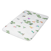 Freeride Snowboarder Snowboarding Illustratie Badmat (Gekanteld)