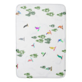 Freeride Snowboarder Snowboarding Illustratie Badmat (Voorkant Verticaal)