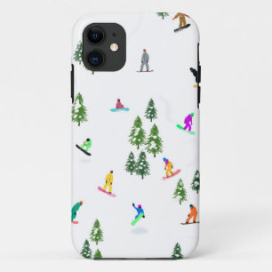 Freeride Snowboarder Snowboarding Illustratie Case-Mate iPhone Case