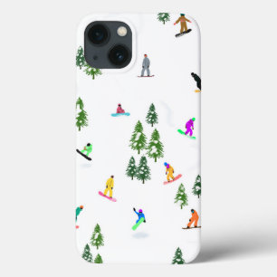 Freeride Snowboarder Snowboarding Illustratie Case-Mate iPhone Case