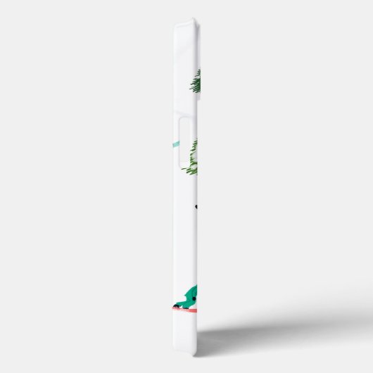 Freeride Snowboarder Snowboarding Illustratie Case-Mate iPhone Case (Achterkant / Rechts)