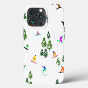 Freeride Snowboarder Snowboarding Illustratie Case-Mate iPhone Case