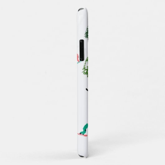Freeride Snowboarder Snowboarding Illustratie Case-Mate iPhone Case (Achterkant/rechts)