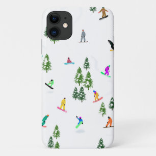 Freeride Snowboarder Snowboarding Illustratie Case-Mate iPhone Case