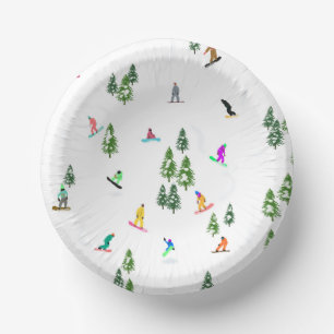 Freeride Snowboarder Snowboarding Illustratie Papieren Kommen